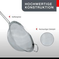 GEFU - Zeven - Zeef 23cm RVS - thumbnail