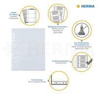 Herma Zichtmappen wit 9x13 cm liggend 10 hoesjes - thumbnail