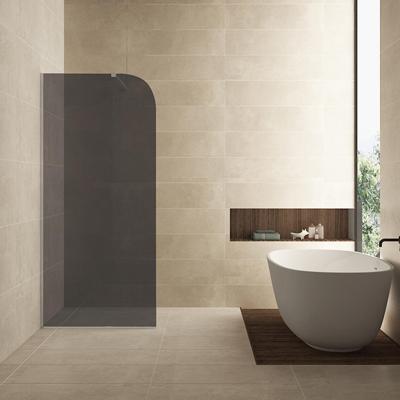 Inloopdouche Wiesbaden Curvea 90x200 cm 8 mm Nano Rookglas Inloopdouche Wiesbaden Curvea 90x200 cm 8 mm Nano Rookglas