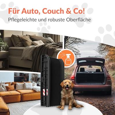 Hondenhelling auto Zwart 156x40x16cm opvouwbaar