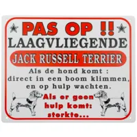 Bord: laagvliegende Jack Russell - thumbnail