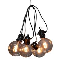 Konstsmide 2393-800 Party-lichtketting Buiten Energielabel: F (A - G) werkt op het lichtnet Aantal lampen 10 LED Barnsteen Verlichte lengte: 4.5 m - thumbnail