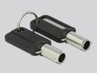 Navilock 20676 kabelslot Zwart, Zilver 2 m - thumbnail