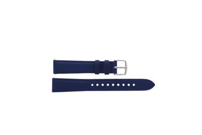 Horlogeband Fossil BQ3109 Leder Blauw 18mm Horlogeband Fossil BQ3109 Leder Blauw 18mm