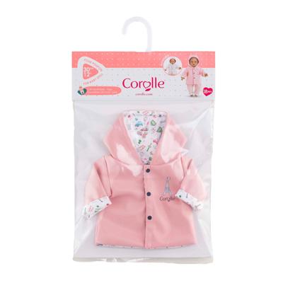 Corolle omkeerbare regenjas voor babypop, 30cm Corolle omkeerbare regenjas voor babypop, 30cm