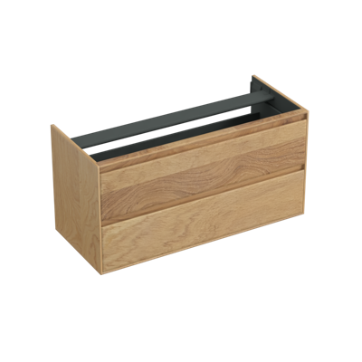 Onderkast Forzalaqua Reno 120x51x60 Cm 2 Lades Softclose Eiken Smoke Onderkast Forzalaqua Reno 120x51x60 Cm 2 Lades Softclose Eiken Smoke