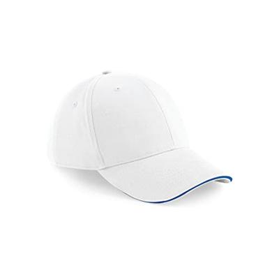 Beechfield CB20 Athleisure 6 Panel Cap - White/Bright Royal - One Size