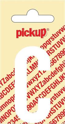 Plakletter Nobel Sticker witte letter C Pickup - Pickup