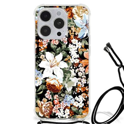 Case voor iPhone 14 Pro Max Dark Flowers Case voor iPhone 14 Pro Max Dark Flowers