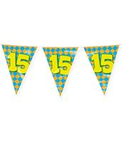 Happy Verjaardag Vlaggenlijn 15 Jaar (10m) - thumbnail