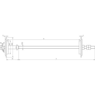 DEHN EWD MVK8.10 M10 L300 500 V4A Aarde- en wanddoorvoer 1 stuk(s) DEHN EWD MVK8.10 M10 L300 500 V4A Aarde- en wanddoorvoer 1 stuk(s)