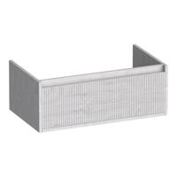 Brauer Hope Wavy - Onderkast - 80 cm - met 1 Softclose Lade Greeploos en 1 Sifon Uitsparing - Forest Seashell - thumbnail