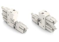 WAGO Net-H-splitter [Netstekker - Netbus, Netbus] Totaal aantal polen: 2 Wit 1 stuk(s) - thumbnail