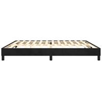Bedframe zonder matras 200x200 cm fluweel zwart - thumbnail