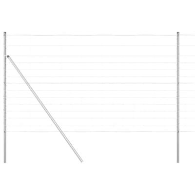 Weidehekwerk Zilver 25 x 1.4 m Gegalvaniseerd staal