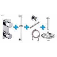 Inbouw Regendouche Amon Round Set Type 11 Aqua Splash - thumbnail