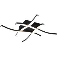 LED Plafondlamp - Plafondverlichting - Trion Ritonu - 20W - Natuurlijk Wit 4000K - Dimbaar - Vierkant - Mat Zwart - Aluminium - thumbnail