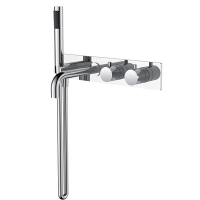 Wiesbaden Bad Thermostaatkraan Inbouw Style 2-knops Chroom Wiesbaden Bad Thermostaatkraan Inbouw Style 2-knops Chroom