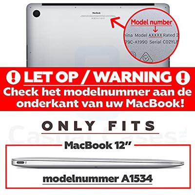 Lunso MacBook 12 inch cover hoes - case - Mat Cyaan Lunso MacBook 12 inch cover hoes - case - Mat Cyaan