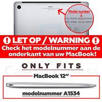 Lunso MacBook 12 inch cover hoes - case - Mat Cyaan - thumbnail