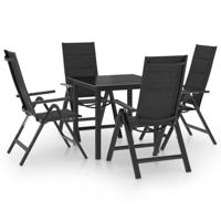 5-delige Tuinset aluminium antracietkleurig - thumbnail