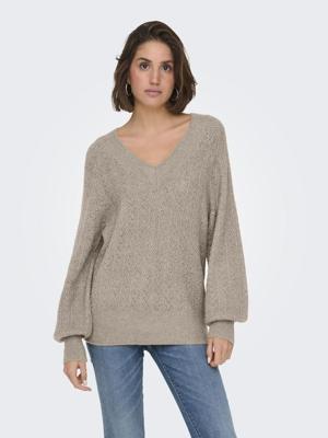Only Onllucilla Ls Glitter V-neck Knt Trui 4780072 String Dtm Glitter