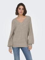 Only Onllucilla Ls Glitter V-neck Knt Trui 4780072 String Dtm Glitter - thumbnail