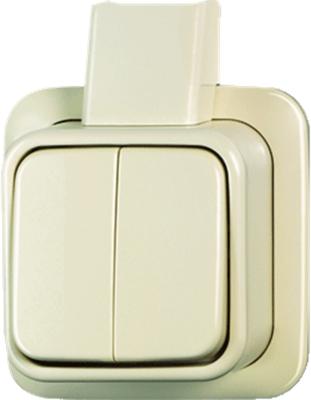 Busch Jaeger opbouw serieschakelaar creme