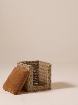 Kattenmand van papierkoord FAMILY beige