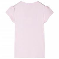 Kindershirt met kapmouwen 140 zachtroze - thumbnail