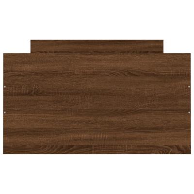 Bedframe met hoofd- en voeteneinde bruin eikenkleur 90x200 cm