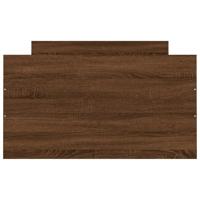 Bedframe met hoofd- en voeteneinde bruin eikenkleur 90x200 cm - thumbnail
