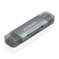 Kaartlezer Extern Aisens ASCR-2AC08-GR Grijs (1 Stuks) - thumbnail