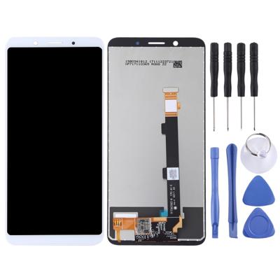 LCD-scherm en digitizer volledige montage voor OPPO A73 (wit)