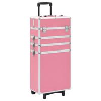 Make-up trolley aluminium roze - thumbnail