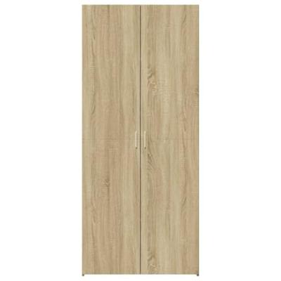 Hoge kast 70x42,5x185 cm bewerkt hout sonoma eikenkleurig