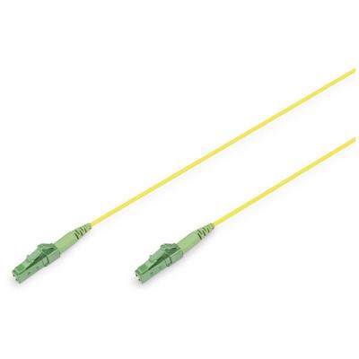 Digitus DK-2933-01-APC-SX Glasvezel Optische vezel Aansluitkabel 1 m Geel [1x LC/APC 8°-stekker, LC APC-stekker - 1x LC APC-stekker, LC/APC 8°-stekker] 9/125 µ