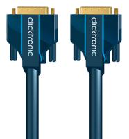 Clicktronic Casual DVI-D verbindingskabel Dual Link 24+1, digitale video/monitorkabel met DVI‐D-stekker, 10 m - thumbnail