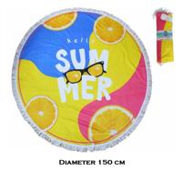 Strandlaken Rond polyester - diameter 150cm - SUMMER - thumbnail