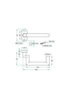 Gatdeel TESSA DETOUR rvs mat 9mm geveerd ovaal rozet - thumbnail