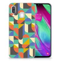 Samsung Galaxy A40 | TPU bumper | Funky Retro - thumbnail