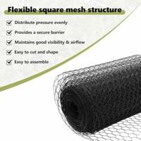 VidaXL Hexagon hek grijs 0,4 x 100 m pvc - thumbnail