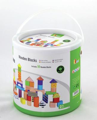 VIGA houten blokken, afm 3 cm, 50 onderdelen/ 1 set