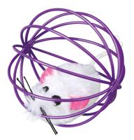 Trixie 4123 pluche bal met klem, ø 3 cm - thumbnail