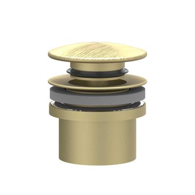 Design Afvoerplug IVY Stop&Go Geborsteld Mat Goud PVD Design Afvoerplug IVY Stop&Go Geborsteld Mat Goud PVD