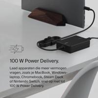 Belkin Connect 100W Power Delivery USB-C Core GaN-voedingsadapter, snellaadadapter met universele USB-C-compatibiliteit, kabel van 2,5 m, voor gamingapparaten, MacBook Pro, pc-laptops en Chromebook - thumbnail