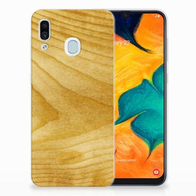 Samsung Galaxy A30 | Bumper Hoesje | Licht Hout