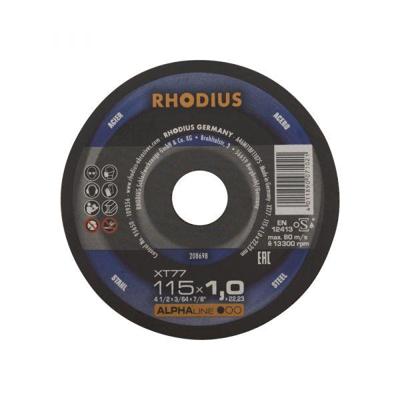 Rhodius 208698 Doorslijpschijf recht 115 mm 1 stuk(s) Staal