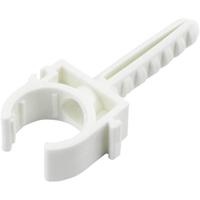 TRU COMPONENTS Bevestigingsklem Insteekbaar 93013c1195 Bundel-Ø (bereik) 20 mm (max) Voor steekmontage in muur, Met steekdeuvel Wit 1 stuk(s) - thumbnail