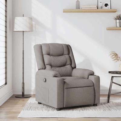 Fauteuil verstelbaar stof taupe Fauteuil verstelbaar stof taupe